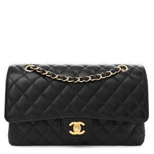 Designer Handbags | Chanel Double Flap Caviar